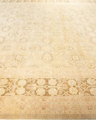 Contemporary Eclectic Green Wool Area Rug 12' 0" x 17' 0" - Solo Rugs