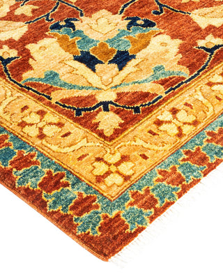 Traditional Mogul Blue Wool Area Rug 12' 0" x 15' 1" - Solo Rugs