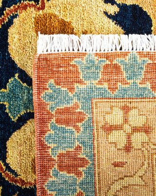 Traditional Mogul Blue Wool Area Rug 12' 0" x 15' 1" - Solo Rugs