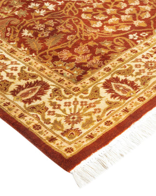 Traditional Mogul Orange Wool Runner 3' 0" x 8' 4" - Solo Rugs