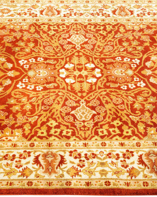 Traditional Mogul Orange Wool Runner 3' 0" x 8' 4" - Solo Rugs