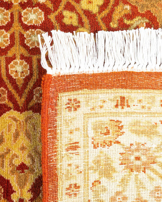 Traditional Mogul Orange Wool Runner 3' 0" x 8' 4" - Solo Rugs