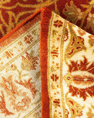 Traditional Mogul Orange Wool Runner 3' 0" x 8' 4" - Solo Rugs