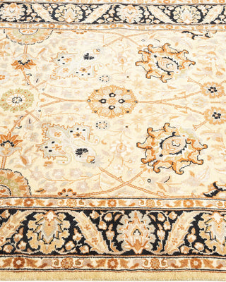 Traditional Mogul Beige Wool Runner 3' 1" x 8' 1" - Solo Rugs