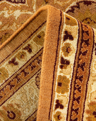 Traditional Mogul Yellow Wool Area Rug 8' 1" x 10' 4" - Solo Rugs