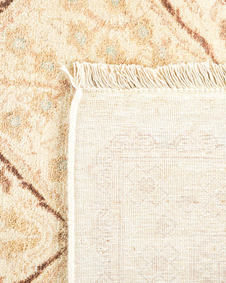 Traditional Mogul Ivory Wool Area Rug 6' 3" x 9' 2" - Solo Rugs