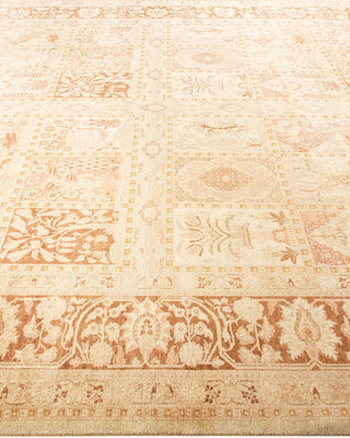 Traditional Mogul Ivory Wool Area Rug 8' 4" x 10' 4" - Solo Rugs