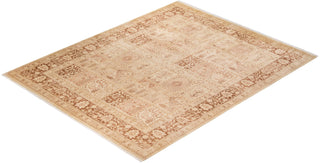 Traditional Mogul Ivory Wool Area Rug 8' 4" x 10' 4" - Solo Rugs
