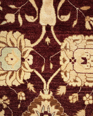 Traditional Mogul Yellow Wool Area Rug 9' 3" x 12' 1" - Solo Rugs