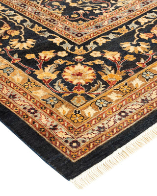 Traditional Mogul Blue Wool Area Rug 8' 1" x 10' 5" - Solo Rugs