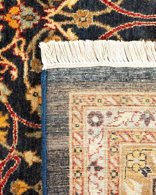 Traditional Mogul Blue Wool Area Rug 8' 1" x 10' 5" - Solo Rugs