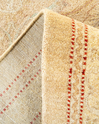 Traditional Mogul Ivory Wool Area Rug 9' 3" x 12' 1" - Solo Rugs