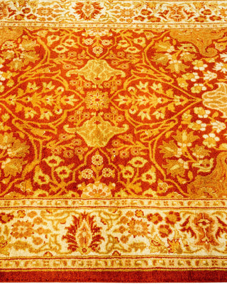 Traditional Mogul Orange Wool Runner 2' 7" x 12' 2" - Solo Rugs