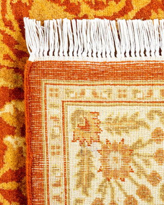 Traditional Mogul Orange Wool Runner 2' 7" x 12' 2" - Solo Rugs