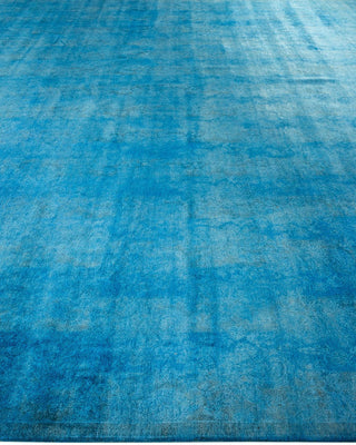 Fine Vibrance, One-of-a-Kind Handmade Area Rug - Blue, 17' 4" x 12' 4" - Solo Rugs