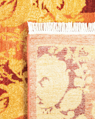 Traditional Mogul Pink Wool Area Rug 4' 7" x 7' 0" - Solo Rugs