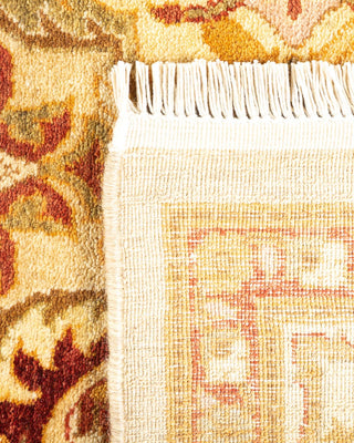 Traditional Mogul Ivory Wool Area Rug 4' 1" x 5' 9" - Solo Rugs