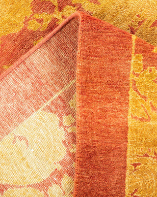 Traditional Mogul Pink Wool Area Rug 4' 3" x 6' 1" - Solo Rugs