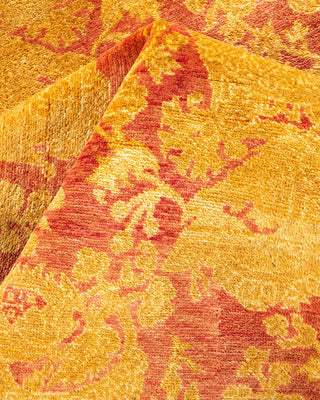 Traditional Mogul Pink Wool Area Rug 4' 3" x 6' 1" - Solo Rugs