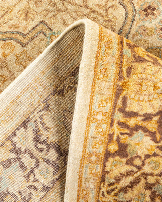 Traditional Mogul Ivory Wool Area Rug 3' 2" x 4' 9" - Solo Rugs