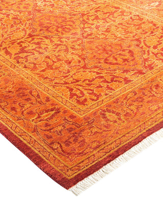 Traditional Mogul Orange Wool Runner 2' 8" x 11' 9" - Solo Rugs