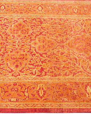 Traditional Mogul Orange Wool Runner 2' 8" x 11' 9" - Solo Rugs