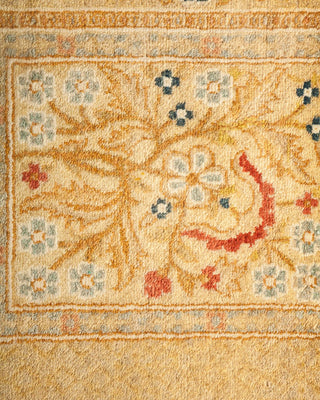 Traditional Mogul Ivory Wool Runner 2' 7" x 13' 3" - Solo Rugs