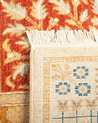 Traditional Mogul Ivory Wool Runner 2' 7" x 13' 3" - Solo Rugs