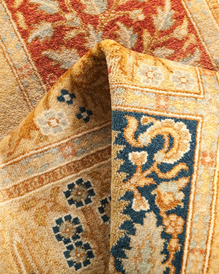 Traditional Mogul Ivory Wool Runner 2' 7" x 13' 3" - Solo Rugs