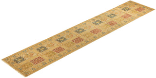 Traditional Mogul Ivory Wool Runner 2' 7" x 13' 3" - Solo Rugs
