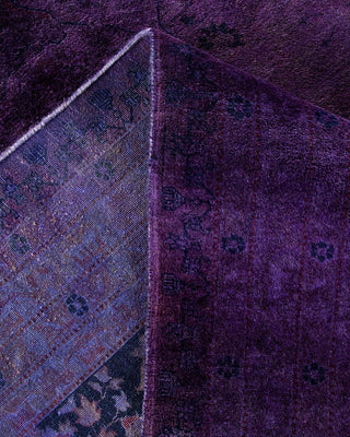 Fine Vibrance, One-of-a-Kind Handmade Area Rug - Purple, 12' 5" x 12' 1" - Solo Rugs