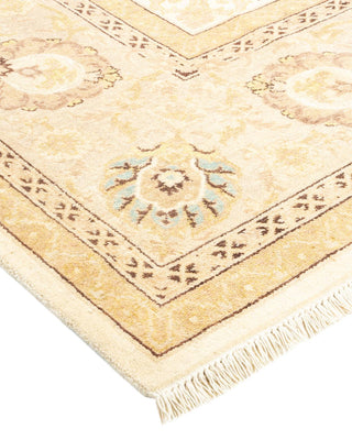 Contemporary Eclectic Ivory Wool Area Rug 8' 2" x 10' 4" - Solo Rugs
