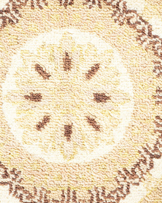 Contemporary Eclectic Ivory Wool Area Rug 8' 2" x 10' 4" - Solo Rugs