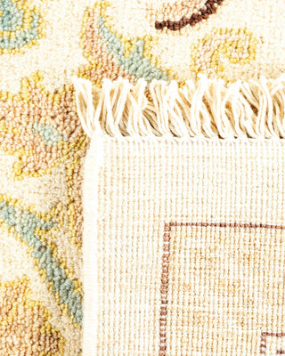 Contemporary Eclectic Ivory Wool Area Rug 8' 2" x 10' 4" - Solo Rugs
