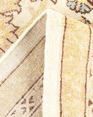 Contemporary Eclectic Ivory Wool Area Rug 8' 2" x 10' 4" - Solo Rugs