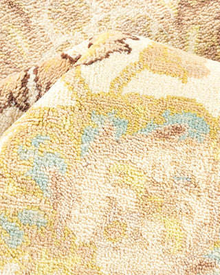 Contemporary Eclectic Ivory Wool Area Rug 8' 2" x 10' 4" - Solo Rugs