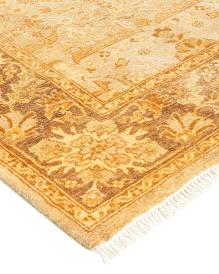 Contemporary Eclectic Ivory Wool Runner 3' 0" x 11' 10" - Solo Rugs