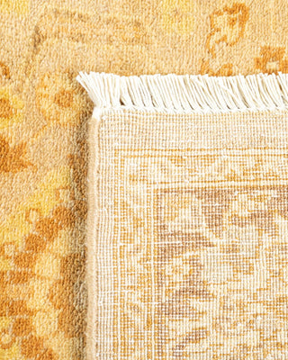 Contemporary Eclectic Ivory Wool Runner 3' 0" x 11' 10" - Solo Rugs