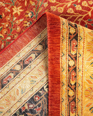 Traditional Mogul Orange Wool Area Rug 12' 2" x 17' 7" - Solo Rugs
