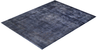 Contemporary Fine Vibrance Gray Wool Area Rug 9' 0" x 11' 10" - Solo Rugs