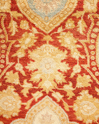 Contemporary Eclectic Red Wool Area Rug 10' 1" x 13' 3" - Solo Rugs