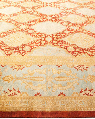 Contemporary Eclectic Red Wool Area Rug 10' 1" x 13' 3" - Solo Rugs