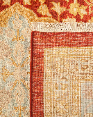 Contemporary Eclectic Red Wool Area Rug 10' 1" x 13' 3" - Solo Rugs