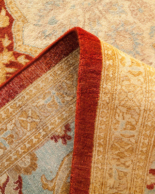 Contemporary Eclectic Red Wool Area Rug 10' 1" x 13' 3" - Solo Rugs