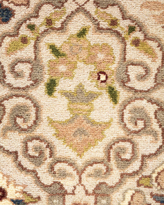 Traditional Mogul Ivory Wool Runner 2' 7" x 7' 8" - Solo Rugs