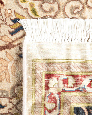 Traditional Mogul Ivory Wool Runner 2' 7" x 7' 8" - Solo Rugs