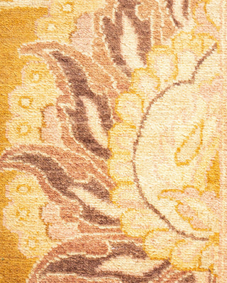 Traditional Mogul Brown Wool Area Rug 10' 3" x 13' 8" - Solo Rugs