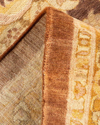 Traditional Mogul Brown Wool Area Rug 10' 3" x 13' 8" - Solo Rugs