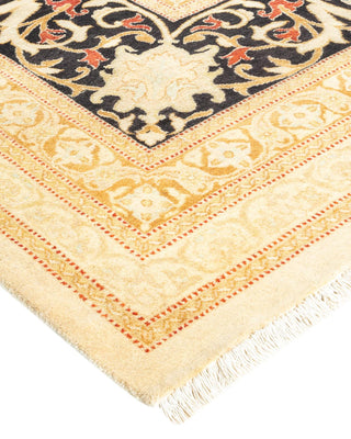 Traditional Mogul Ivory Wool Area Rug 10' 2" x 15' 0" - Solo Rugs