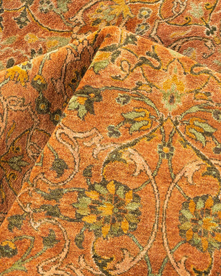 Traditional Mogul Yellow Wool Area Rug 10' 4" x 14' 5" - Solo Rugs
